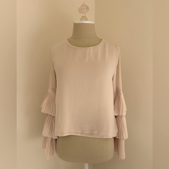 Pleated Sleeve Blouse - Picture 6 of 9